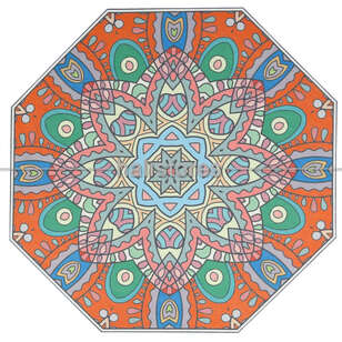Sekizgen Çok Amaçlı Mutfak ,Banyo, Kapıönü, Ofis, Bahçe, Tezgah Önü Paspası 100x100cm