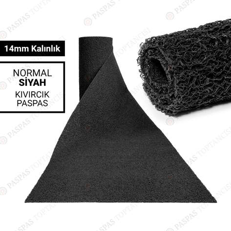 Siyah Kıvırcık Paspas 14 mm - 1