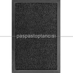 Siyah Kıvırcık Paspaslı Kauçuk Hijyen Paspas