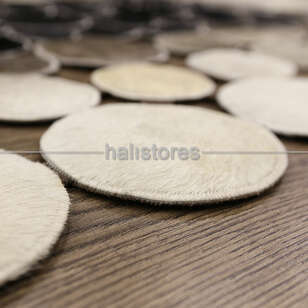 Siyah-Krem Geçişli Deri Patchwork Halı (3)