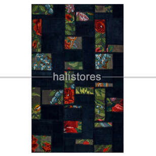Siyah Patchwork Anadolu Kırkyama Kilim (2)