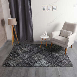 Siyah Patchwork Halı (1)