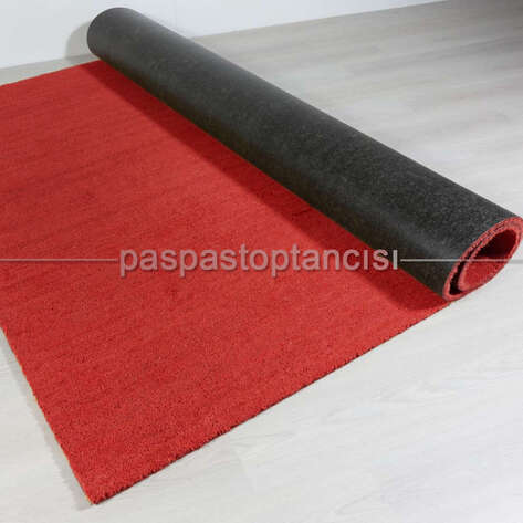 Toptan Rulo Koko Kıl Paspas Pvc Tabanlı Bordo - 1