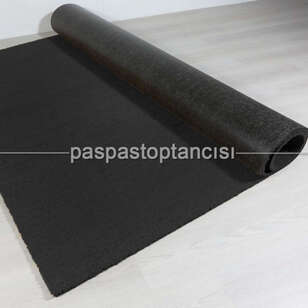 Toptan Rulo Koko Kıl Paspas Pvc Tabanlı Siyah (1)