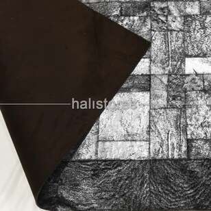 Varaklı Gri-Siyah Deri Patchwork Halı (6)