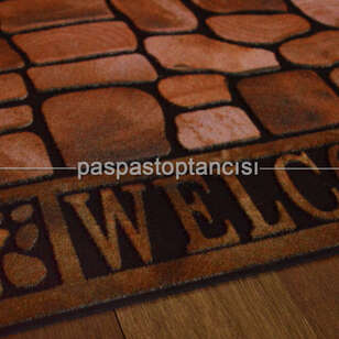 Welcome Yazılı Kapı Paspası Antik 15 (4)