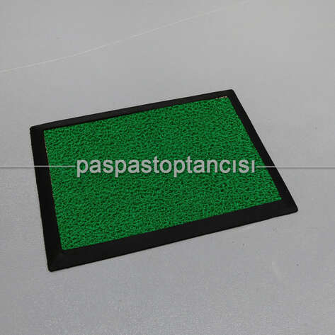 Yeşil Kıvırcık Paspaslı Kauçuk Hijyen Paspas - 2