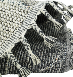 Yuvarlak Etnik Desenli Gri Halı Soho SH 03 (1)