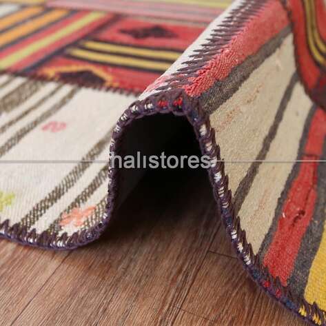 Yuvarlak Kilim Patchwork Halı 2201 - 2