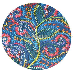 Yuvarlak Mutfak Tezgah Önü Yıkanabilir Paspas 100x100cm - 41