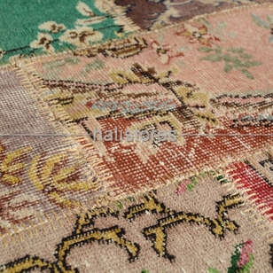 Yuvarlak Patchwork El Halısı Cross Multi Naturel (2)