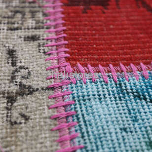 Yuvarlak Patchwork El Halısı Cross Multi (3)